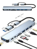 3-in-1 USB-C Hub:type-c 3in 1 PD100W+HDMI(4K/30Hz)+USB3.0