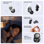 HTC Sleep Earbuds Wireless Block Snoring Noise Reduction Bluetooth Headphones