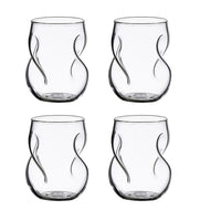 1/2/4 Piece Whiskey Glass 13oz/400ml Novelty Shape BPA Free Reusable Glass Perfect for Family Gatherings and Cocktail Parties