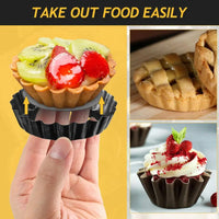 Baking Cake Molds Non-Stick Tart Quiche Pans Pan with Removable Bottom Pie Pizza Mould Cup Bakeware Kitchen Tool Accessories