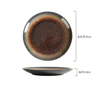 Japanese Ceramic Serving Dinner Plate Western Steak Dishes Trays Tableware Breakfast Dinnerware