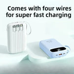 120W Super Fast Charging Power Bank New 20000mAh Large Capacity Power Bank with Cable