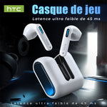 Translator Earbuds HTC NE49 AI Real-Time Translation HiFi Sound Bluetooth Earphones HD
