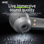 Acer Ohr503 Wireless Bluetooth Headphones with In-Ear Design, High-Definition Sound Quality, Noise Reduction for Calls, Comfortable Fit, Suitable for Sports, Running, and Cycling, Compatible with Mobile Phones and Tablets
