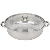 Stainless Steel Cookware 27cm/11in 2-Layer Steamer Pot Cooker Double Boiler Soup Steaming Pot Kitchenware Kitchen Supplies