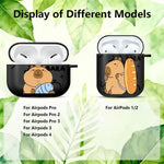 Case For Airpods 1 2 Pro 3 4 Pro3 Pro2 Earphone Cases Cover Cute Capybara