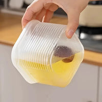 Food Storage Container 6 Grids Vegetable Fruit Fresh-keeping Box with Lid for Refrigerator Kitchen Spice Seasoning Storage Jar