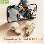 HTC NE72 TWS Open-Ear AI Translator Earbuds 135+ Languages Real-Time Translation Bluetooth 6.0
