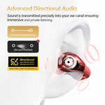 Crossky C30S Open Ear Wireless Earphones Hi-Res with LDAC Ear Clip Earbuds Bluetooth 6.0