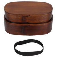 Food Storage Containers 2 Layer Japanese  Box Wooden Food Storage Containers for Kids Adults Hiking Climbing  School