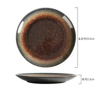 Japanese Ceramic Serving Dinner Plate Western Steak Dishes Trays Tableware Breakfast Dinnerware