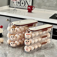 Egg storage box, special food grade rolling fresh-keeping rack for refrigerator