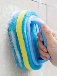 Cleaning sponge for bathroom, tile and glass stain removal - wiping brush commercial cleaning service/store