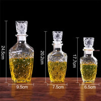Creative Transparent Glass Whiskey Liquor Wine Drinks Decanter Crystal Spirits Bottle Wine Carafe For Bar Party Wedding Gifts