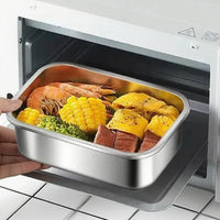 Large Capacity Bento Box 1700/2100ML Stainless Steel Lunch Box with Lid Microwave Suitable Fridge Leak-proof Food Storage Box