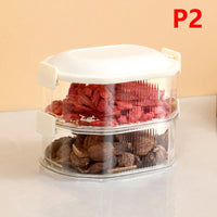 Kitchen Storage Box Onion Ginger Garlic Fresh-keeping Box Multi-layer Food Sealing Moisture-proof Packaging Tank Household[J]