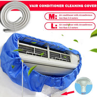 2.4/3.2m Home Air Conditioning Cleaning Cover Full Set with Water Pipe Waterproof AC Wash Kit Tools
