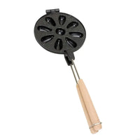 9 Pocket Round Baking Tool For Home Use Durable Metal Build Perfect For Family Breakfast And Snacks 37JD