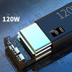 CCC Certified 120W Fast Charge 60000mAh Power Bank Type-C Digital Display Portable Mobile Power Supply