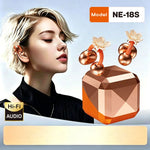 Wireless Earbuds with Earring-Style Accents Compact Convenient Noise-Canceling Bluetooth TWS Earbuds for Women