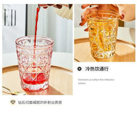 European Style Colorful Crystal Whisky Glass Cup Beer Cup Coffee Latte Mug Household Drinkware Party Restaurant Wine Glasses Cup