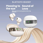 MINI55-Wireless Headphones, High-Fidelity Stereo Headphones, With Noise Cancellation Feature and LED Display, Mini Headphones