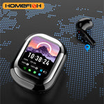 SE-ONE Smart Headphones with LED Full-Color Sliding Touch Screen Support Wireless TWS Headphones for Receiving APP Information.