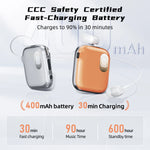 K91 Bluetooth V6.0 ENC Noise Canceling 90h playtime LED Power Display Retractable lapel clip Earphone for Meeting Driving