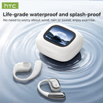 HTC NE77 TWS Wireless Earbuds Bluetooth 5.3 ENC HD Mic Low Latency Touch Control LED Display Sport Headphones for iOS Android