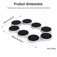 Table Turntable Kitchen Dining Turntable Tray 360 ° Rotation Versatile Heat Resistant Portable Rotating Food Organizer Tray