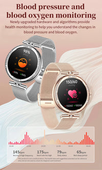 LIGE New Smart Watch Women Lady Gift 1.19 Inch AMOLED Full Touch Screen Sport Fitness Watches Bluetooth Call Digital Smartwatch