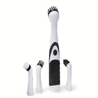 Leaning Brush Cleaning Tool With 4 Brushes Multifunctional Electric Cleaning Brush Cleaning Supplies
