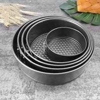 1Pc 12/16/20/24/28cm Carbon Steel Baking Mould with Removable Bottom Non Stick Leakproof Cake Baking Pan Durable Cake Mould