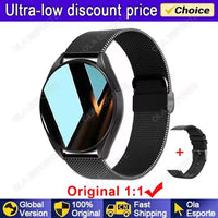 Smart Watch 1.77" HD AMOLED Screen Bluetooth Call Health Monitor Smartwatch Men Women Fitness Sports Watche For Android IOS HT30