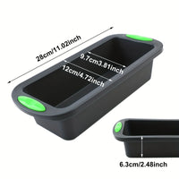 A rectangular toast baking pan, suitable for making muffins, bread, pies, cakes, chocolates, jellies, etc