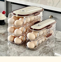 Egg storage box, special food grade rolling fresh-keeping rack for refrigerator