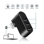 3 Port Multi 2.0 USB HUB Mini USB Hub High Speed Rotate Splitter Adapter For Laptop Notebook For PC Computer Accessories