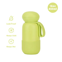 450ml Thermal Water Bottle With Handle For Students,Double-layer Stainless Steel Vacuum Drinkware,Gifts,Camping Thermos Cup/Mug