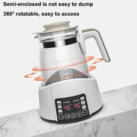 1.3L Electric Kettle Baby Thermostat Milk Warmer Home 24h Hot Water Kettle Multifunctional Glass Health Pot Teapot Kitchen Tools