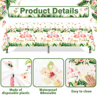 Hawaiian Garland Table Runner Hawaii Luau Tropical Party Decor Kids Favors Tableware ALOHA Summer Beach Birthday Party Supplies