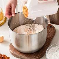 1Pc Multi-Purpose Stainless Steel Bowl - Deep Mixing Basin for Baking Cake Egg Beater Salad, Fruit Storage Kitchen Cooking Tool