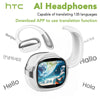 HTC NE58 Wireless Earphones Bluetooth LED Touch Screen AI Translate Earbuds HiFi Sound HD Call