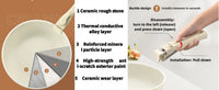 Ceramic Non Stick Cookware Set 5 Pieces Detachable Handle Induction Oven Dishwasher Safe Pots Pans Set Kitchenware Utensils Gift