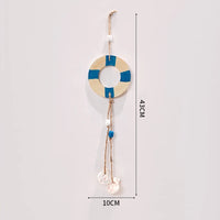 Mediterranean Style Decorative Ornaments Artistic Home Background Kindergarten Wall Hanging Lighthouse Sailboat Wooden Crafts