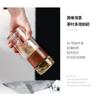 D5 Double Glass Water Bottle Tea Drink Items Bottle Infuser Tumbler Drinkware Gym Water Bottle Children Travel Sports Cup Bottle