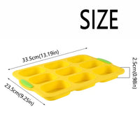 Bakeware 9 Grids Silicone Cake Mold Silicone Non-Stick Bread Baking Form Non-slip Reusable Silicone Baking Pan Baking Tool