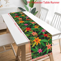 Hawaiian Garland Table Runner Hawaii Luau Tropical Party Decor Kids Favors Tableware ALOHA Summer Beach Birthday Party Supplies