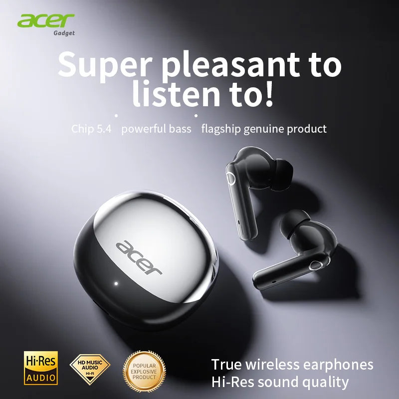 Acer Ohr546 Bluetooth Headphones 2025 New Model Wireless Earphones In-Ear Design Comfortable to Wear for Sports, Running, Calls, Noise Reduction,