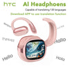 HTC NE58 Wireless Earphones Bluetooth LED Touch Screen AI Translate Earbuds HiFi Sound HD Call