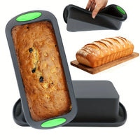 A rectangular toast baking pan, suitable for making muffins, bread, pies, cakes, chocolates, jellies, etc